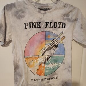 Pink Floyd Tie Dye WISH YOU WERE HERE T Shirt. Size S/P